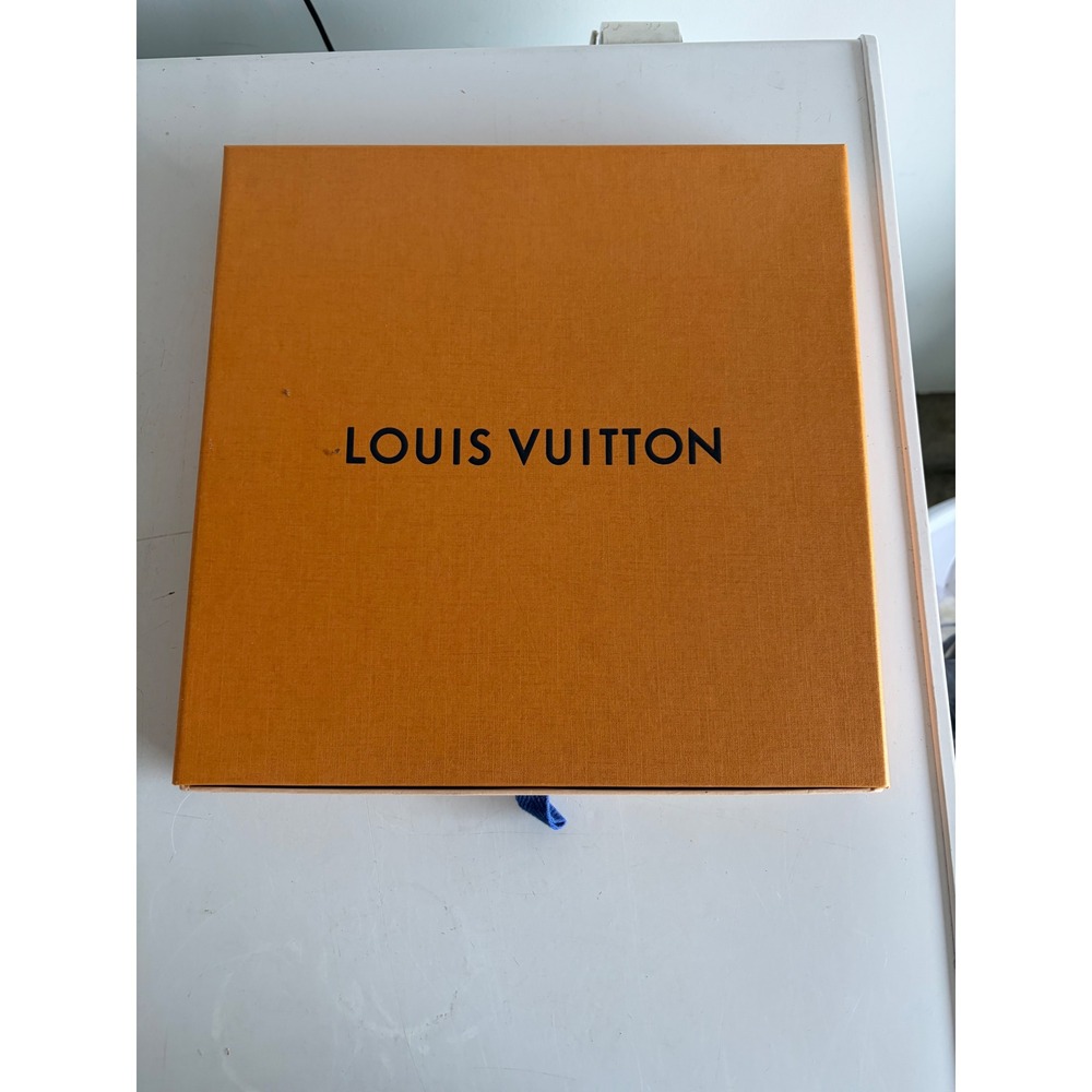 Louis Vuitton Large Square Orange Sliding Drawer Empty Gift Storage Box 10.5in